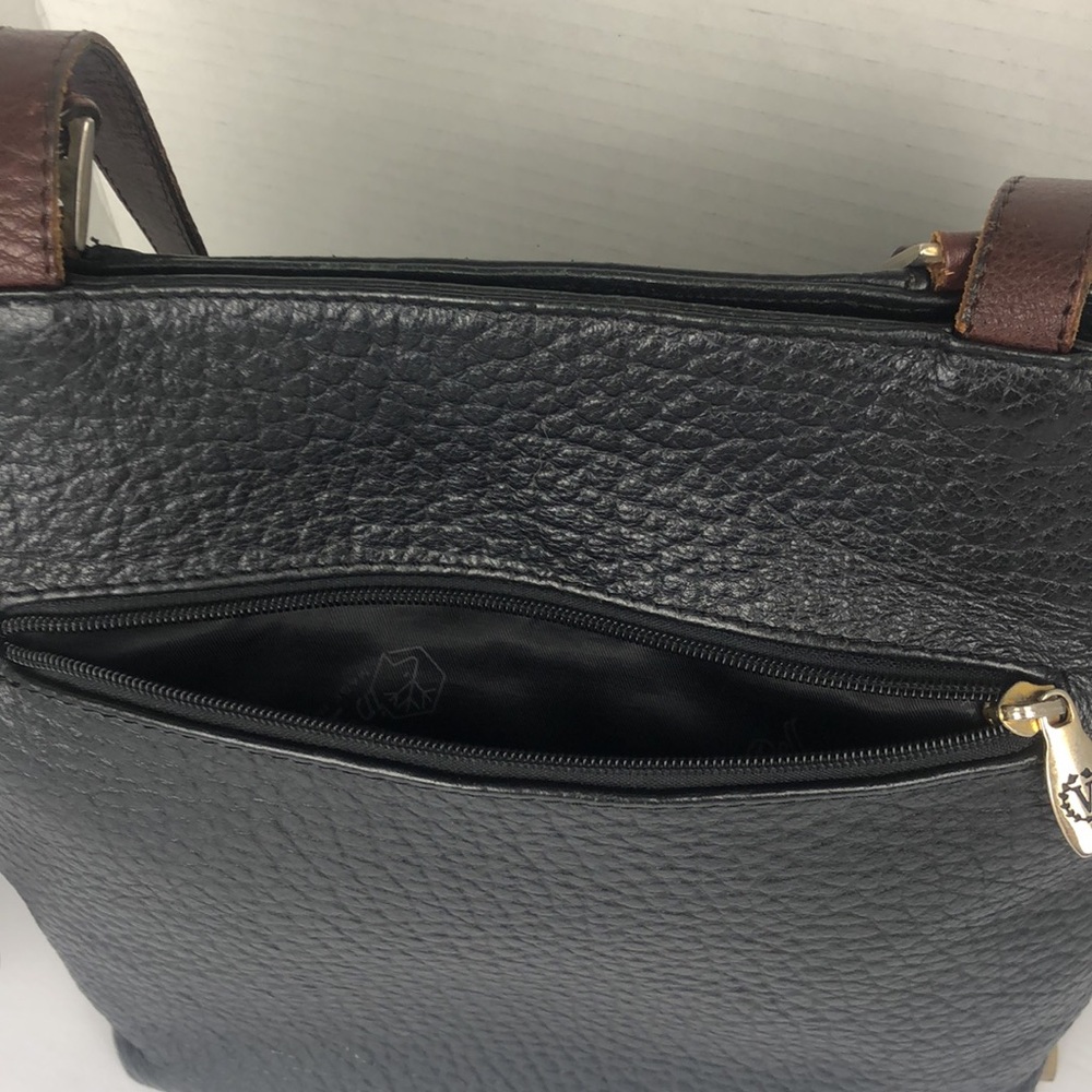 Vintage Valentina pebbled leather shoulder bag - Picture 7 of 16